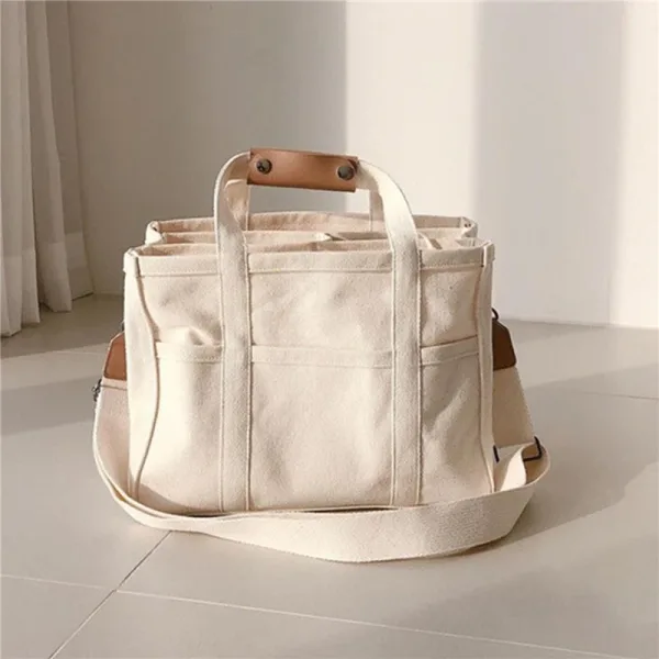 Sac À Langer Beige Canevas