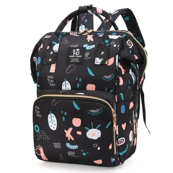 Sac à langer imprimé Noir