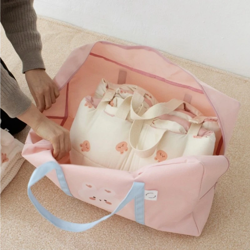 sac à langer design lapin rose