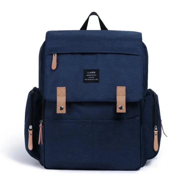 Sac à langer bicolore Noir/Bleu