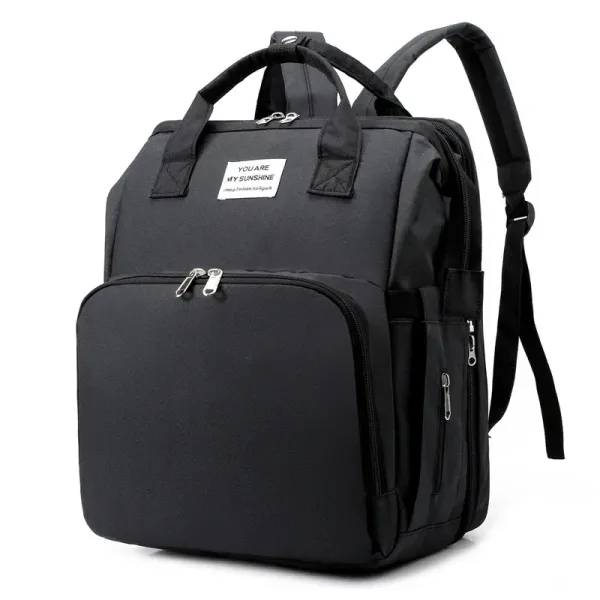 Sac à langer pliable Noir