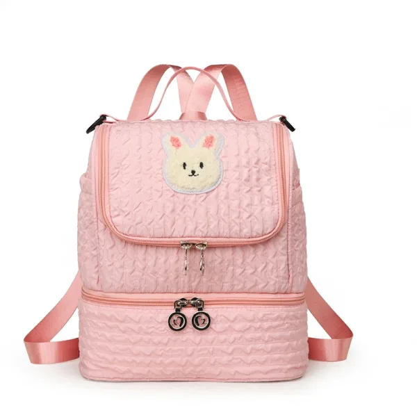 Sac à dos à langer Lapin Rose