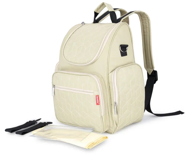 Sac à dos à langer INSULAR Beige