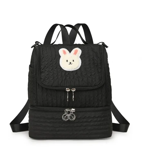 Sac à dos à langer Lapin Noir