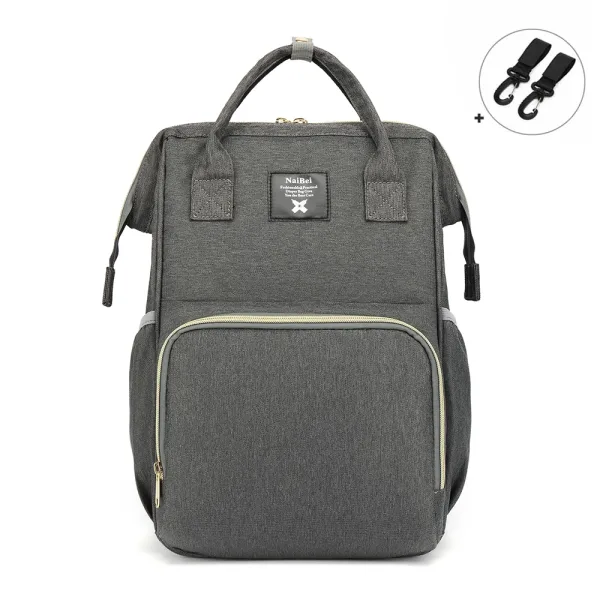 Sac à langer à dos Fashion Gris