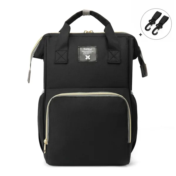 Sac à langer à dos Fashion Noir