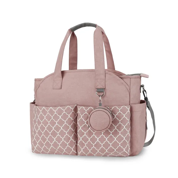 Sac à langer avec bandoulière Rose