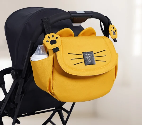 Sac à langer chat Jaune
